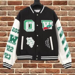 Classic Men's Off-White Jackets Black And White